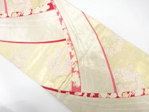 御簾に花丸紋・古典柄織り出し　袋帯